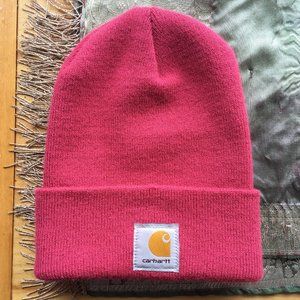 LIKE NEW! Raspberry Carhartt Watch Hat